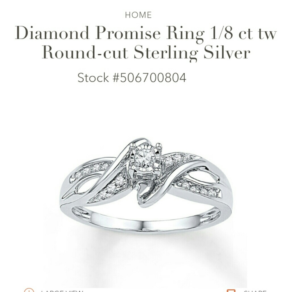 Diamond ring promsie ring BOGO *see closet
